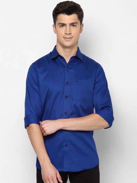 

Allen Solly Men Blue Micro Ditsy Printed Slim Fit Casual Shirt