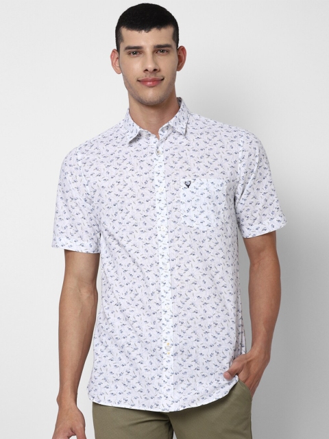

Allen Solly Men White Slim Fit Printed Casual Shirt