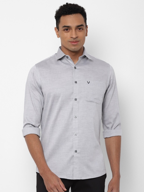 

Allen Solly Men Grey Slim Fit Casual Shirt
