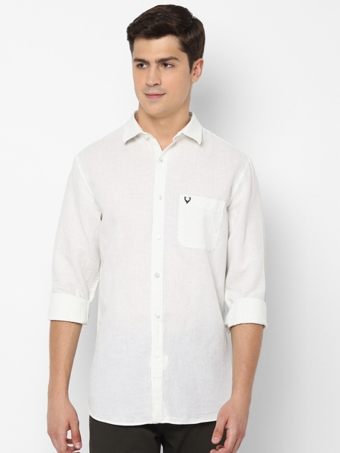 

Allen Solly Men White Slim Fit Casual Shirt