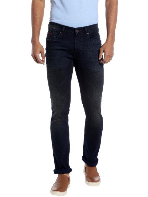 

Numero Uno Men Navy Martin Skinny Fit Low-Rise Stretchable Jeans, Navy blue