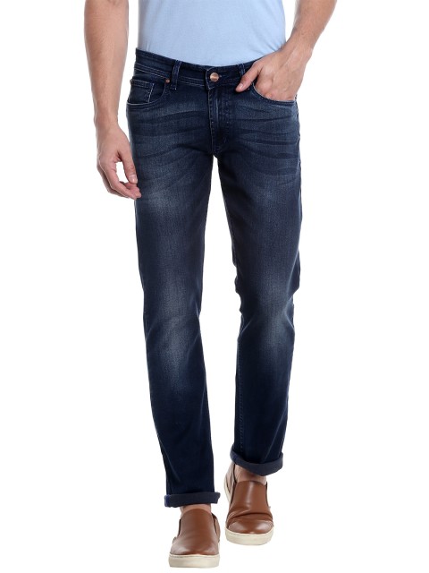 

Numero Uno Men Navy Jean Skinny Fit Low-Rise Clean Look Jeans, Navy blue