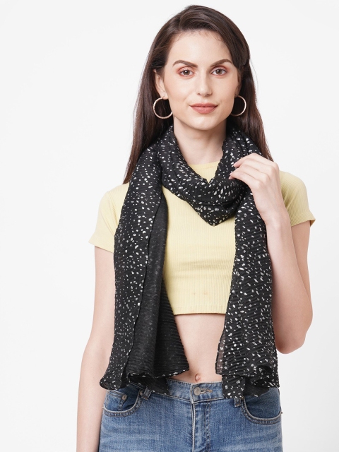 

Get Wrapped Women Black & White Printed Scarf