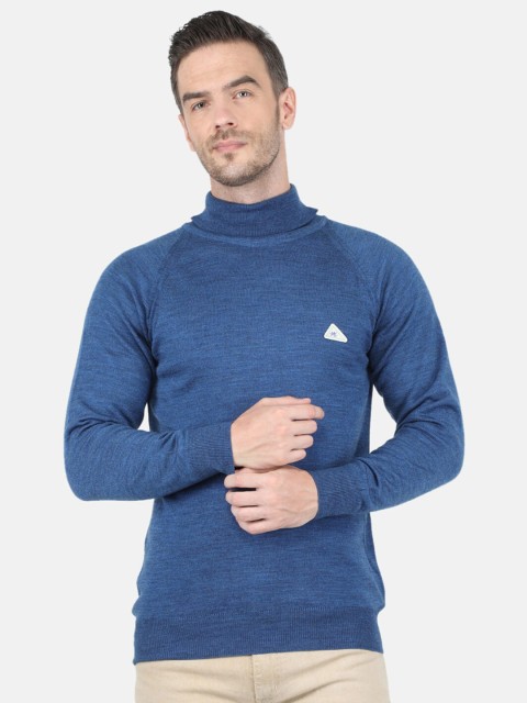 

Monte Carlo Men Blue Turtleneck Pullover