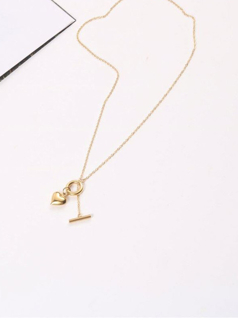 

PALMONAS Gold-Toned Silver Gold-Plated Handcrafted Necklace and Chains