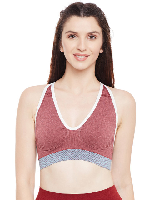 

C9 Brown Solid Non-Wired Non Padded Sports Bra PZ2116