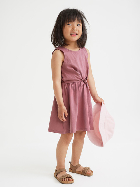 

H&M Girls Pink Tie-Detail Dress