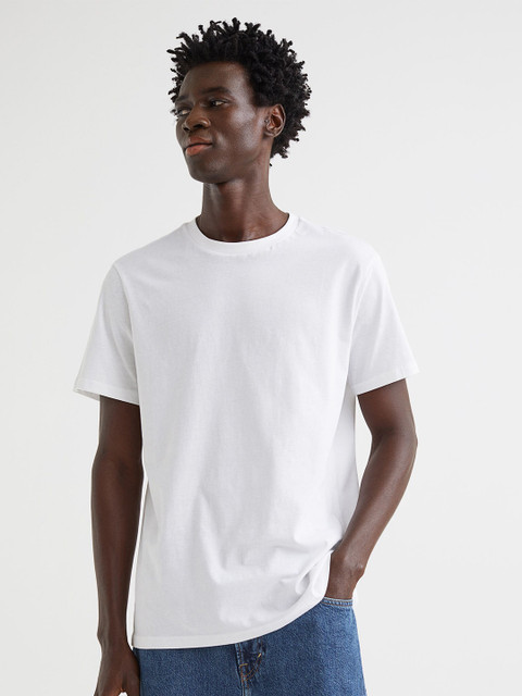 

H&M Men 10-pack Regular Fit Round-neck T-shirts, Beige