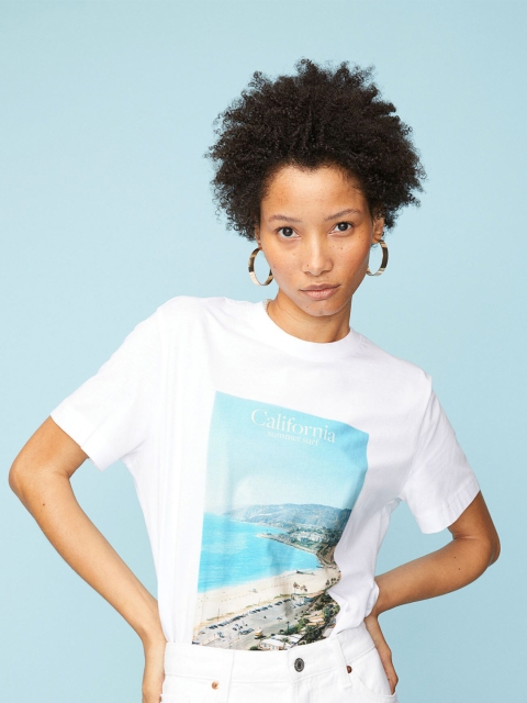 

H&M Women Multicoloured Print-motif T-shirt, Multi