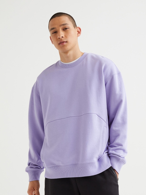 

H&M Men Purple Relaxed Fit Sports Top