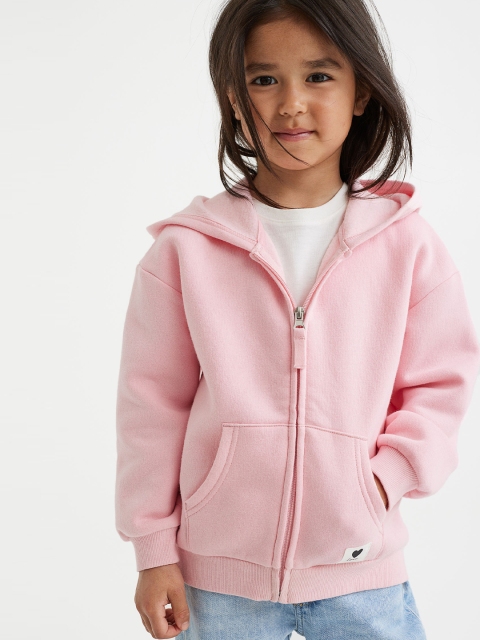 

H&M Girls Pink Zip-Through Hoodie
