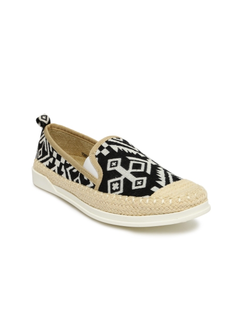 

Tao Paris Women Black & Off-White Espadrilles