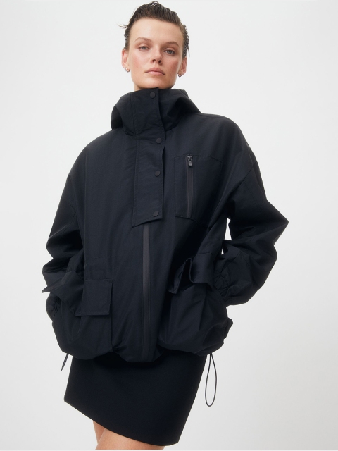 

H&M Women Black Parka