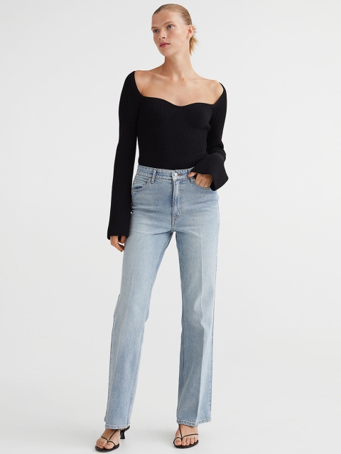 

H&M Women Blue Straight Jeans