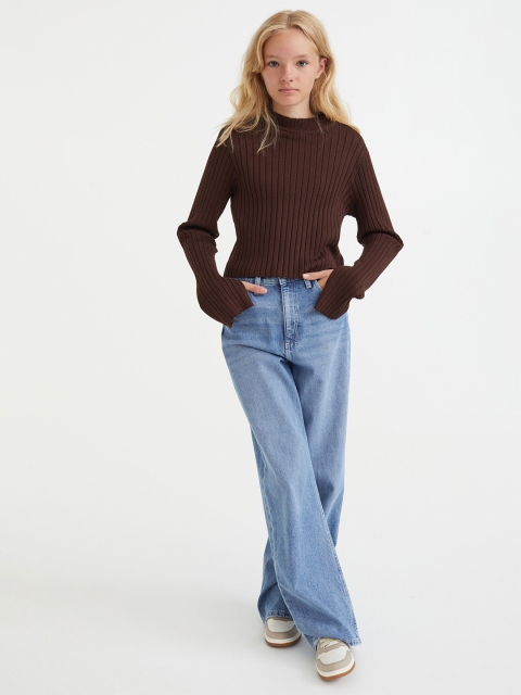 

H&M Girls Brown Knitted Top