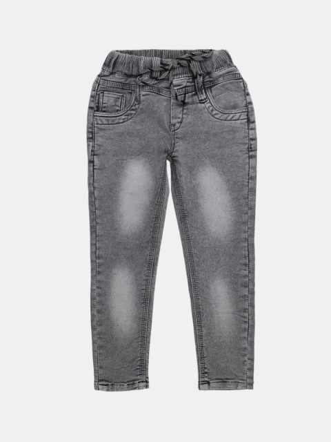 

V-Mart Boys Grey Classic Heavy Fade Denim Jeans
