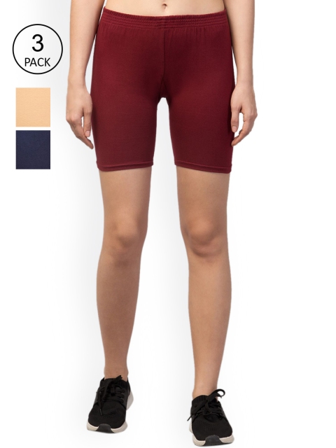 

Apraa & Parma Women Maroon Slim Fit Cycling Sports Shorts
