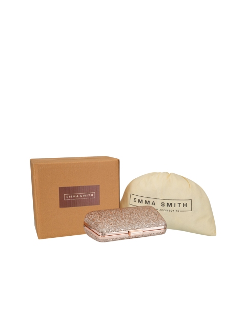

EMMA SMITH Gold-Toned Embellished Box Clutch