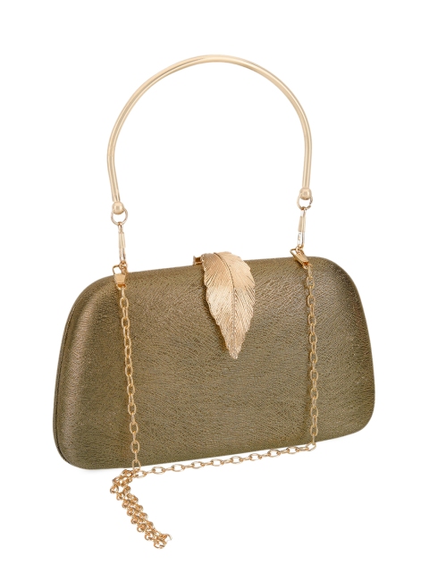

EMMA SMITH Copper-Toned Box Clutch