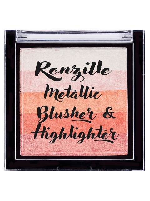 

Ronzille Square Baked Metallic Blusher & Brick Highlighter-02-9gm, Assorted