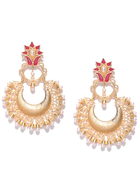 

Blueberry Red Gold-Plated Handcrafted Chandbalis