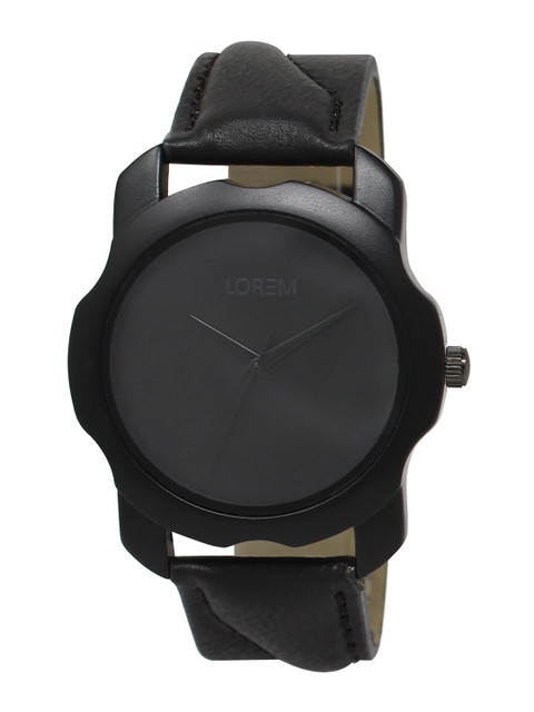 

FERRIZZO Men Black Dial & Black Straps Non-Resistant Analogue Watch LR22-Black
