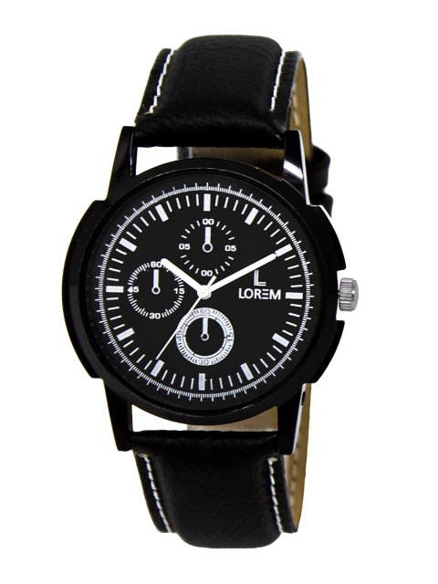 

FERRIZZO Men Black Printed Dial & Black Straps Analogue Watch