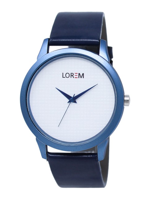 

FERRIZZO Men White Dial & Blue Straps Analogue Watch LR33