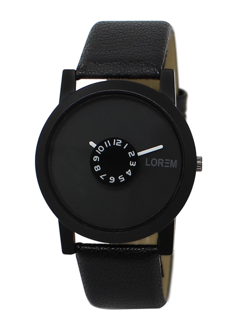 

FERRIZZO Men Black Dial & Black Straps Analogue Watch LR25-Black