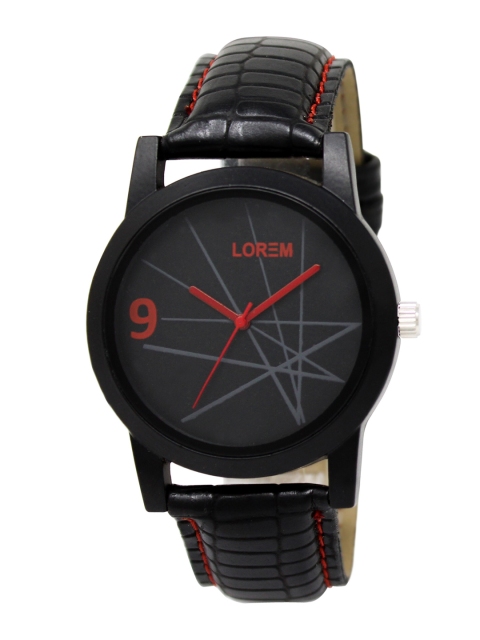 

FERRIZZO Men Black Printed Dial & Black Straps Analogue Watch-LR08