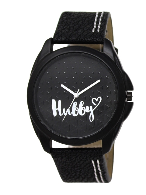 

FERRIZZO Men Black Dial & Black Straps Analogue Watch LR31-Black