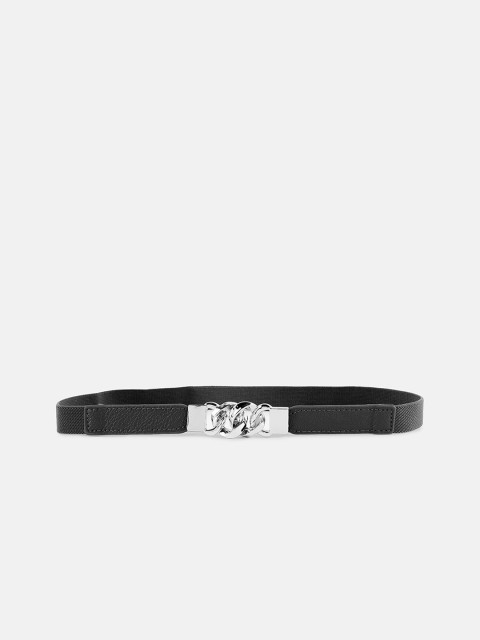 

Kazo Women Black Solid PU Casual Belt