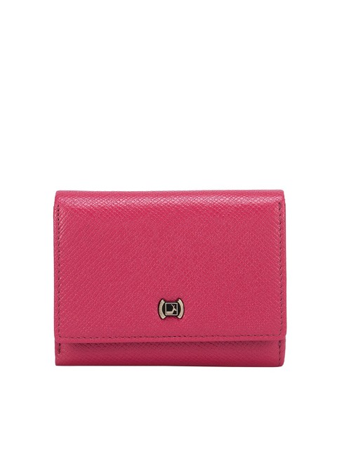 

Da Milano Women Pink Textured Leather Two Fold Wallet