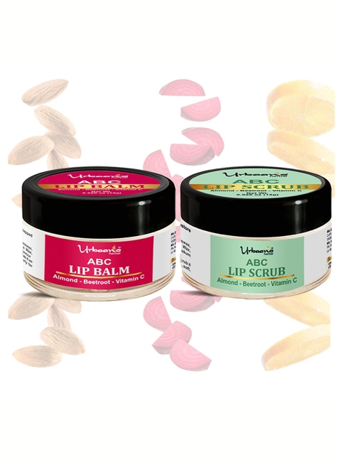 

Urbaano Herbal Beetroot Lip Balm & Lip Scrub Combo, Nude