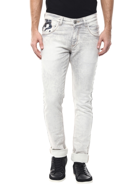 

SPYKAR Men Grey Skinny Fit Low-Rise Clean Look Jeans