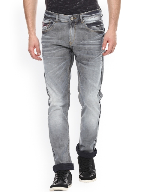 

SPYKAR Men Grey Super Skinny Fit Low-Rise Stretchable Jeans