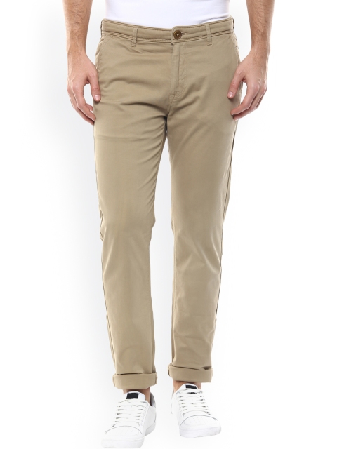 

SPYKAR Men Khaki Slim Fit Chinos
