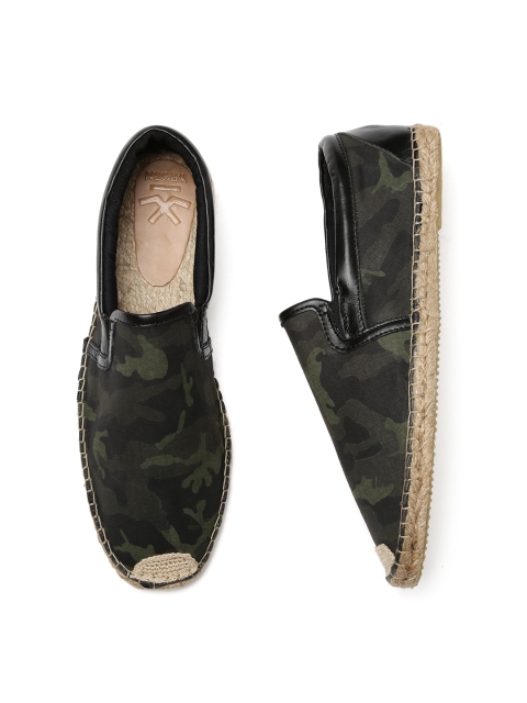 

WROGN Men Olive Green Camouflage Print Espadrilles