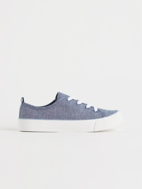 

H&M Girls Blue Canvas Trainers