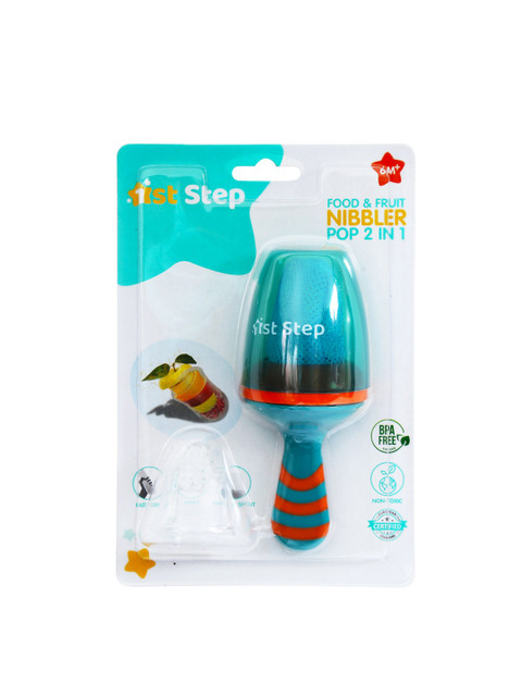 

1st Step Kids Orange & Green Silicone Fruit and Food Nibbler and Feeder
