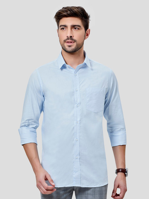 

Oxemberg Men Blue Slim Fit Casual Shirt