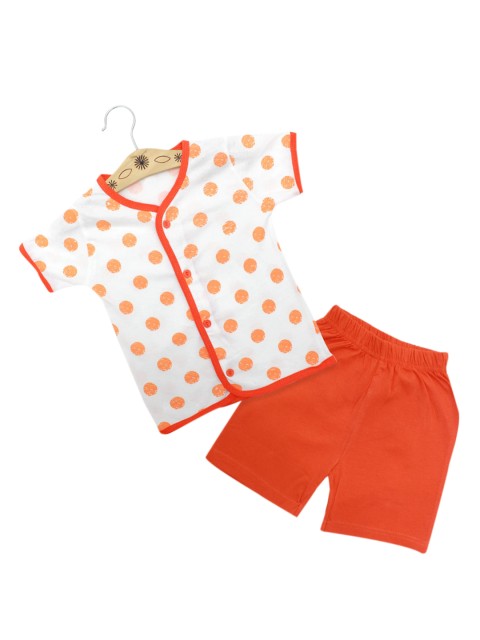 

Born Babies Unisex Kids Orange Clothing Set