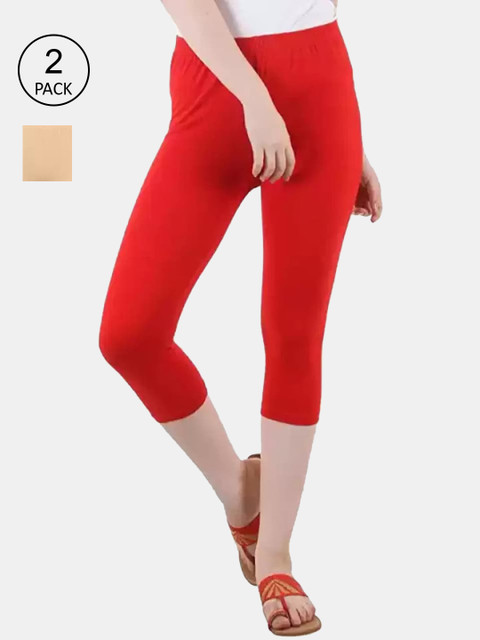 

FRENCH KLEIDER Girls Red Capris