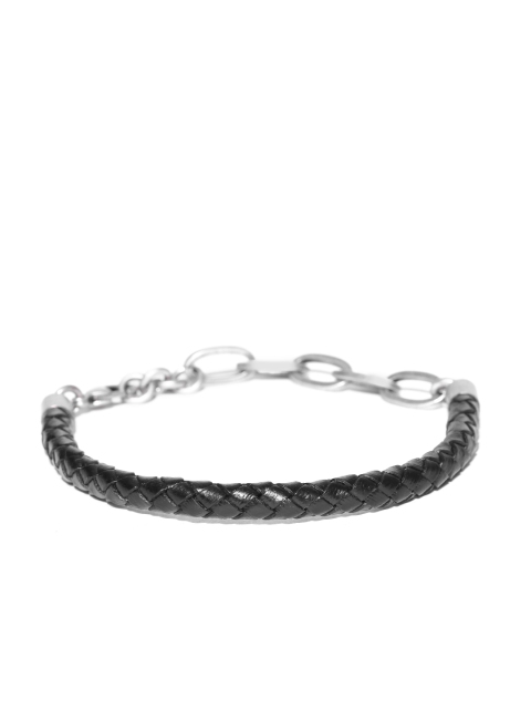 

Being Human Jewellery Men Black Braided Bracelet