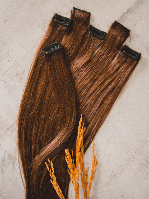 

HairOrignals Mahagony Dark Blonde Clip In Hair Extension, Na