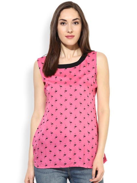 

Mytri Pink Printed Kurti