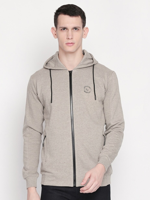 

Status Quo Men Beige Hooded Sweatshirt