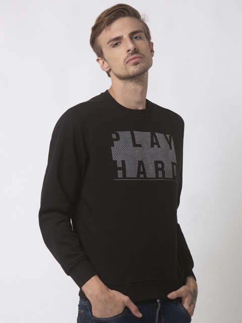 

Status Quo Men Black Printed Sweatshirt