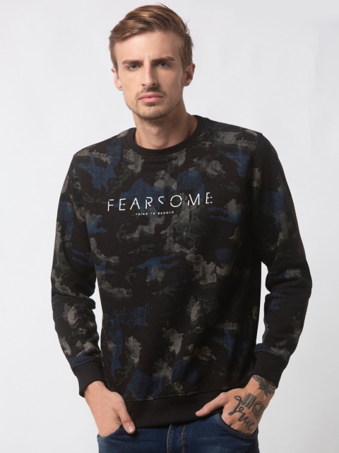

Status Quo Men Black Printed Sweatshirt