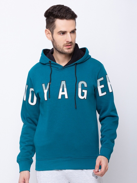 

Status Quo Men Teal Printed Sweatshirt